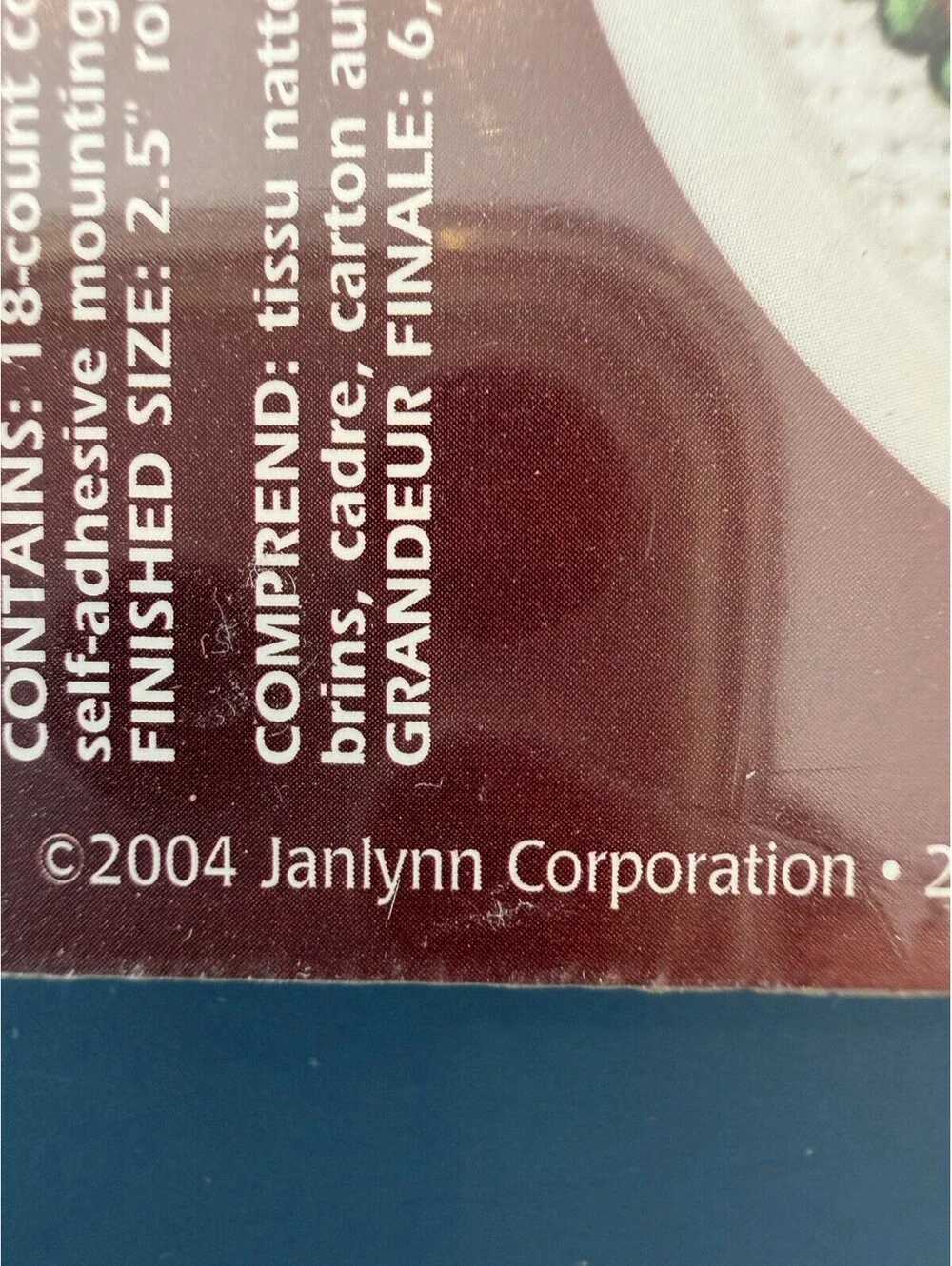 Janlynn 2004 Christmas Candy Crosstitch With Frames Set Of 3